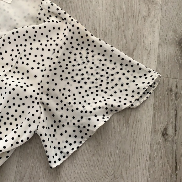 Sienna Sky Polka Dot High Low Wrap Dress lightweight classic retro tie waist M - Picture 7 of 13